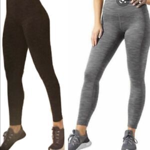 Mondetta Women's Performance + Luxury High Rise Gray Leggings Size XL NWT